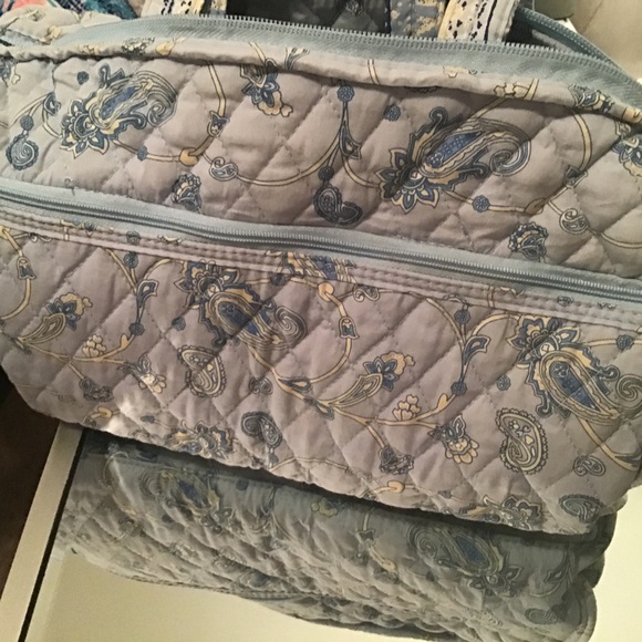 Adorable cloth light blue paisley bag pretty! - Picture 5 of 7